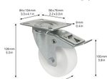 WAGNER® design yourself Transportgeräte-Lenkrolle RO 7500 silber