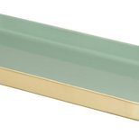 Rayher Dekoartikel eukalyptus/gold Metall-Tablett, 1 St.