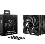 Be Quiet Gehäuselüfter Pure Wings 3 3-Pack 120mm PWM HighSpeed schwarz