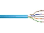 Digitus CAT 6A U-UTP Installationskabel, 500 MHz Dca (EN 50575), AWG 23/1, 305 m Trommel,Sx, Blau