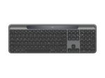 Logitech Signature Slim Solar+ K980 kabellose Tastatur, QWERTZ - Deutsch, Graphite