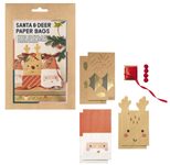 folia Papiertüten Santa & Deer mehrfarbig