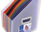 Exacompta Fächerstehsammler Crystal 55598E, kristall, DIN A4