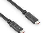 PureLink USB-C auf USB-C Kabel - USB4 Gen 2x2, 5A, SPR 100W, 20G, DP Alt-Mode - PureInstall MicroX4 - schwarz - 3,00m
