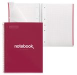 MIQUELRIUS Eco Emotions Collegeblock DIN A4 kariert rot