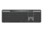 Logitech Signature Slim Solar+ K980 for Business kabellose Tastatur, QWERTZ - Deutsch, Graphite