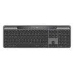 Logitech Signature Slim Solar+ K980 for Business kabellose Tastatur, QWERTZ - Deutsch, Graphite