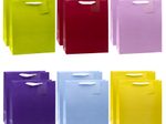TSI Geschenktüten TRENDFARBEN dunkelrot, lia, grün, hellblau, gelb, rosa 26,0 x 32,0 cm, 12 St.