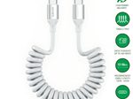 4smarts USB-C Spiralkabel 240W weiß