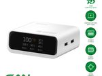 4smarts Desk Charger GaN Screen 100W 3C+2A, weiß