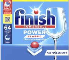 finish POWERBALL POWER CLASSIC ALL IN 1 Spülmaschinentabs 64 St.
