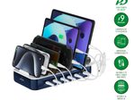 4smarts Ladestation Team 100W 5C/1A inkl. 6 Kabel, navy
