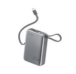 4smarts Powerbank Pocket Dual Cord 20000mAh 22.5W spacegrau