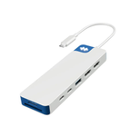 Hyper® HyperDrive Flex 9 Dockingstation Dual 4K HDMI USB-C Hub weiß/blau