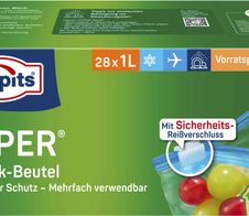 Toppits Gefrierbeutel ZIPPER 1,0 l