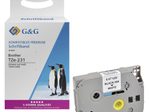 G&G Schriftband ersetzt Brother TZe-231 14952, 12,0 mm, schwarz auf weiß, 1 St.