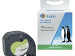 G&G Etikettenrollen ersetzt Dymo 91221/S0721660, 12,0 mm x 4,0 m