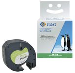G&G Etikettenrollen ersetzt Dymo 91221/S0721660, 12,0 mm x 4,0 m
