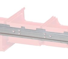 Allit Wandschiene für Sichtlagerkästen ProfiPlus