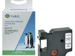 G&G Schriftband ersetzt Dymo D1 S0720680/40913, 9 mm, schwarz auf weiß