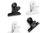 Zeller Clips Magnete schwarz, Metall 4,0 x 2,5 x 3,5 cm, 1 Set