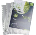 Exacompta Prospekthüllen Forever DIN A4+ transparent genarbt 0,09 mm, 50 St.