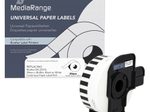 MediaRange Endlospapierrolle für Etikettendrucker ersetzt brother DK-22210 weiß, 29,0 mm, 1 x 1 Etiketten