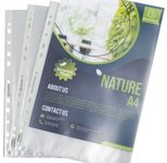 Exacompta Prospekthüllen Forever DIN A4 transparent genarbt 0,09 mm, 50 St.