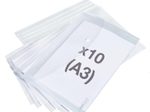 RAPESCO® Dokumententaschen ECO GRS DIN A3 transparent klar, 10 St.