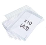 RAPESCO® Dokumententaschen ECO GRS DIN A3 transparent klar, 10 St.