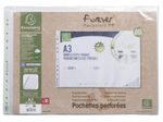 Exacompta Prospekthüllen Forever DIN A3 transparent genarbt 0,09 mm, 10 St.
