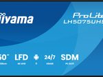 iiyama ProLite LH5075UHS-B2AG Digital Signage Display 125,7﻿ cm (50 Zoll)
