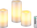 goobay LED-Wachskerzen, weiß
