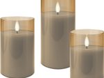 goobay LED-Wachskerzen, gold