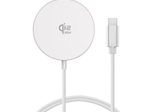 4smarts Qi2 25W MagSafe Kabelloses Ladegerät Set, Kabel 1,5 m, weiß