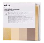 Cricut Klebekarten, Neutralfarben-Musterset – S40, farbsortiert