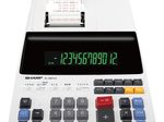 SHARP EL-2607LG Tischrechner druckend lichtgrau