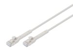 DIGITUS CAT 6A F-FTP abwinkelbares Patchkabel, Kupfer, 1,5 m grau