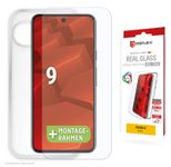 DISPLEX Panzerglas (10H) + Schutzhülle für Google Pixel 9