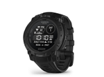 Garmin Instinct® 3 Smartwatch Solar 45 mm Tactical Edition Schwarz mit Silikon-Wechselarmband 22 mm Schwarz