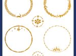 AVERY Zweckform Aufkleber Weihnachten, gold