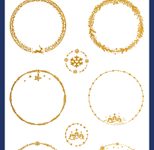 AVERY Zweckform Aufkleber Weihnachten, gold