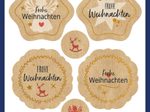 AVERY Zweckform Aufkleber Weihnachten, braun