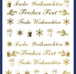 AVERY Zweckform Aufkleber Weihnachten, gold