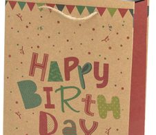 Idena Geschenktüte Geburtstag Motiv 18,0 x 23,0 cm, 1 St.