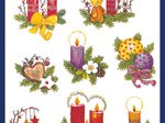 AVERY Zweckform Aufkleber Weihnachten, mehrfarbig
