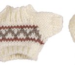 Rayher Dekoartikel mehrfarbig Wichtel Mini Strickpullover Lasse + Schal, 1 Set
