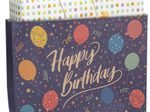 Idena Geschenktüte Geburtstag Motiv 33,0 x 26,0 cm, 1 St.