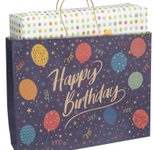 Idena Geschenktüte Geburtstag Motiv 33,0 x 26,0 cm, 1 St.