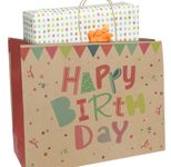 Idena Geschenktüte Geburstag Motiv 12,0 x 26,0 cm, 1 St.